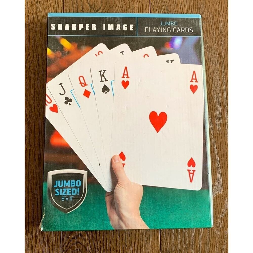 Sharper Image jumbo Playing Cards